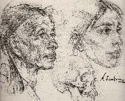 Study of female-s head
